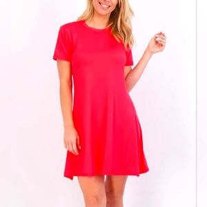 Nwt A-line crew neck t-shirt dress